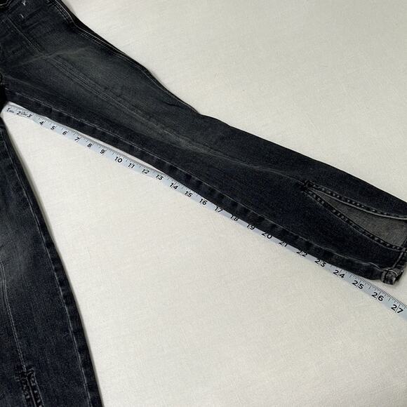 AO.LA By Alice+ Olivia You Look Good high rise split hem jeans Size 24 - Picture 10 of 11